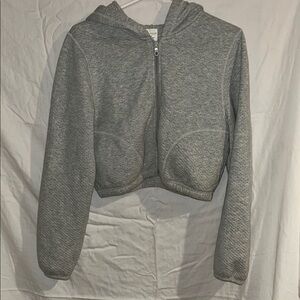 Aerie cropped Zip-Up Hoodie